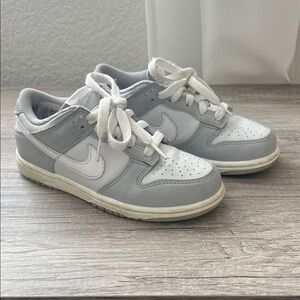 Nike Dunk Low Gray and White Sneakers